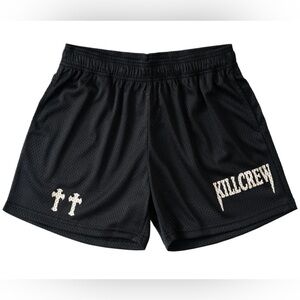 NEW! Kill Crew Black Mesh Midevil Shorts